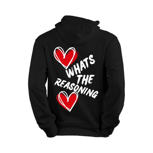 What's The Reasoning Double Heart Hoodie